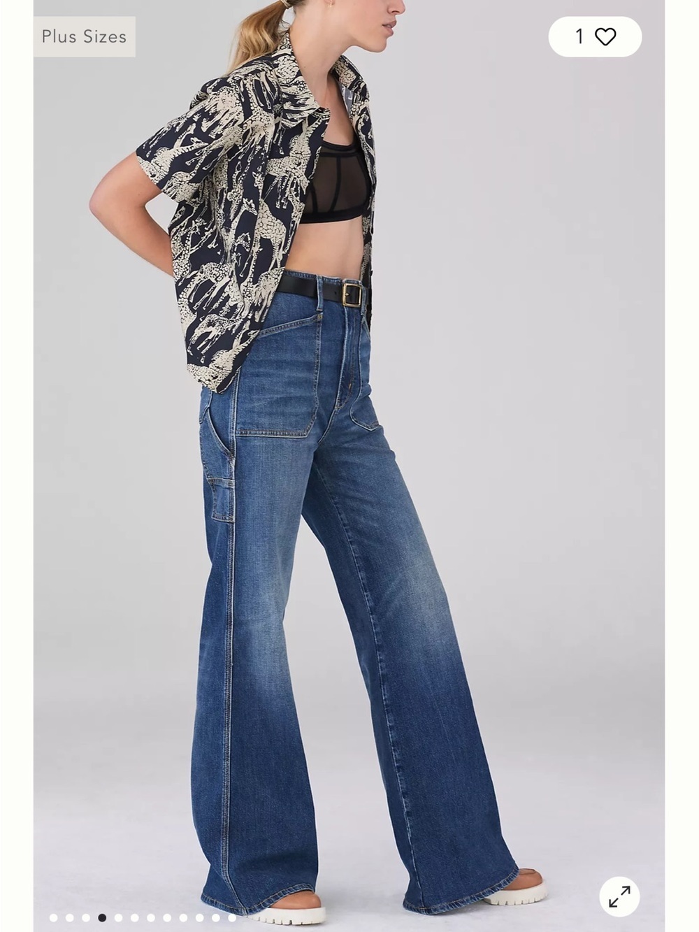 Anthropologie Pilcro The Carpenter Wide-Leg Jeans - 25 Waist - Picture 2 of 15